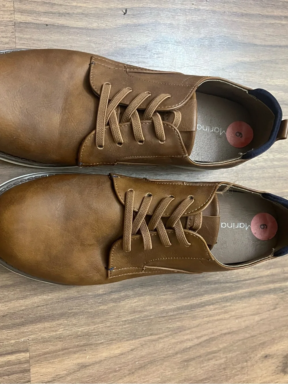Kids Casual Lace-Up Shoes in Brown -